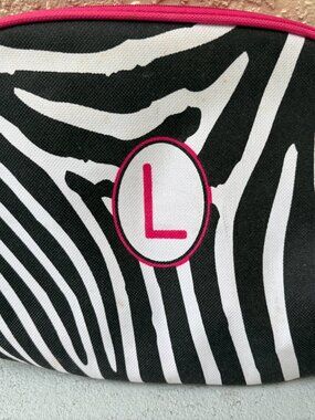 Zebra Print Travel Cosmetic Bag
